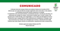 Comunicado suspensão de atividades